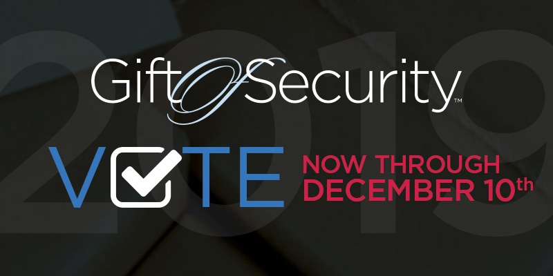 2019 Gift of Security vote now for a nonprofit