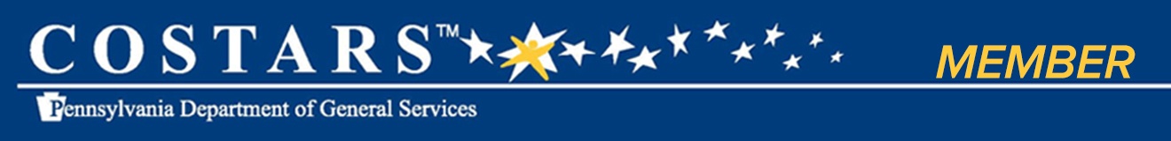 Costars Member - Pennsylvania Department of General Services