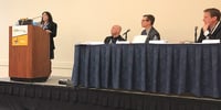 panel of speakers at isc west drone session