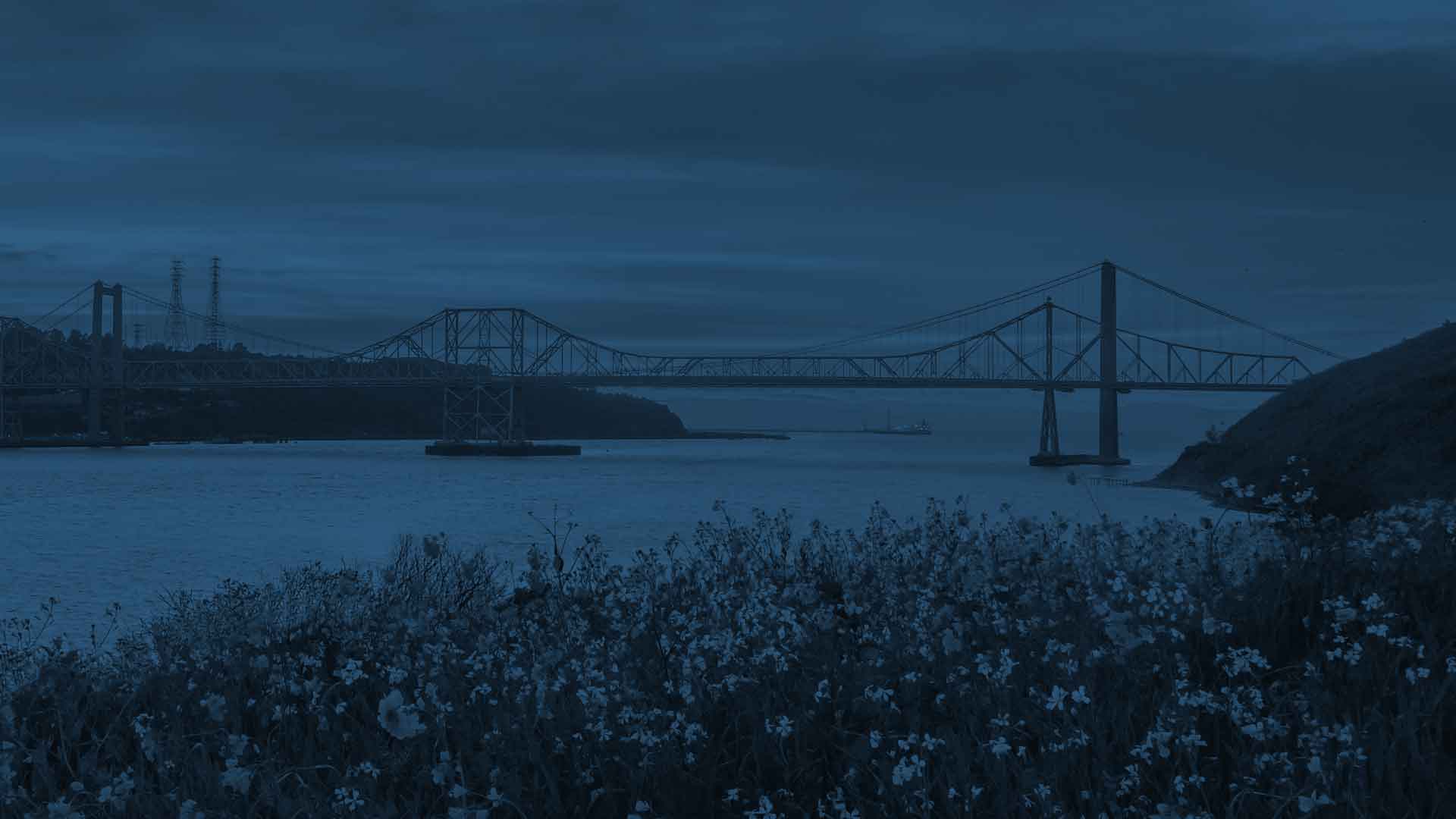 The Carquinez Bridge in Vallejo, CA