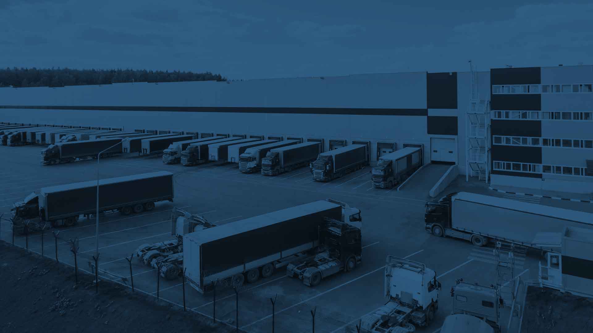 Aerial view of a distribution center in the Bay Area