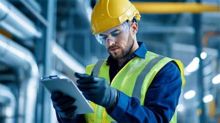safety inspection at industrial site