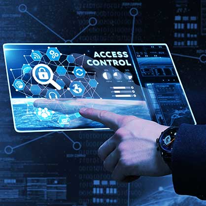 Touch screen access control