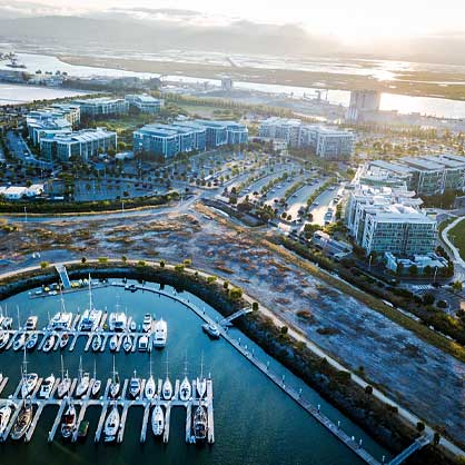 Redwood City aerial shot 1