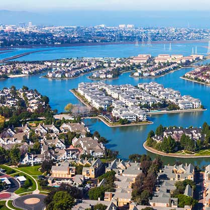 Redwood City aerial shot
