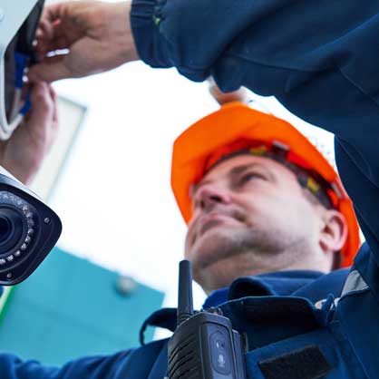 Security camera installation