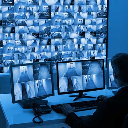 Security director using Video Management System (VMS) for video surveillance